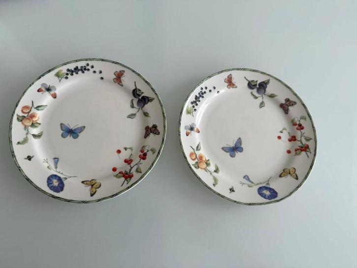 Janneke Brinkman  ontbijtBorden 21 cm, Huis en Inrichting, Keuken | Servies, Zo goed als nieuw, Bord(en), Overige stijlen, Aardewerk