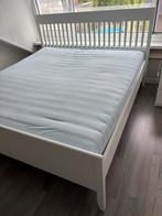 IKEA Bedframe, Lattenbodem en Matras Compleet, Huis en Inrichting, Slaapkamer | Bedden, Ophalen, Verstelbaar, Wit, IDANAS