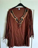 Leuke nieuwe dames blouse met mooie kraaltjes maat 44 46 XL, Kleding | Dames, Blouses en Tunieken, Bruin, Maat 42/44 (L), Nieuw