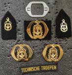 Baretembleem Technische Troepen 9, Verzamelen, Verzenden, Landmacht, Nederland, Embleem of Badge