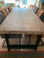 Stevige zware industriële eettafel 220x95, Huis en Inrichting, Tafels | Eettafels, Ophalen, 200 cm of meer, 50 tot 100 cm, Zo goed als nieuw