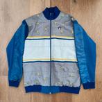 Vintage wielren jas, maat L, Maat 52/54 (L), Blauw, Ophalen of Verzenden, Hardlopen of Fietsen