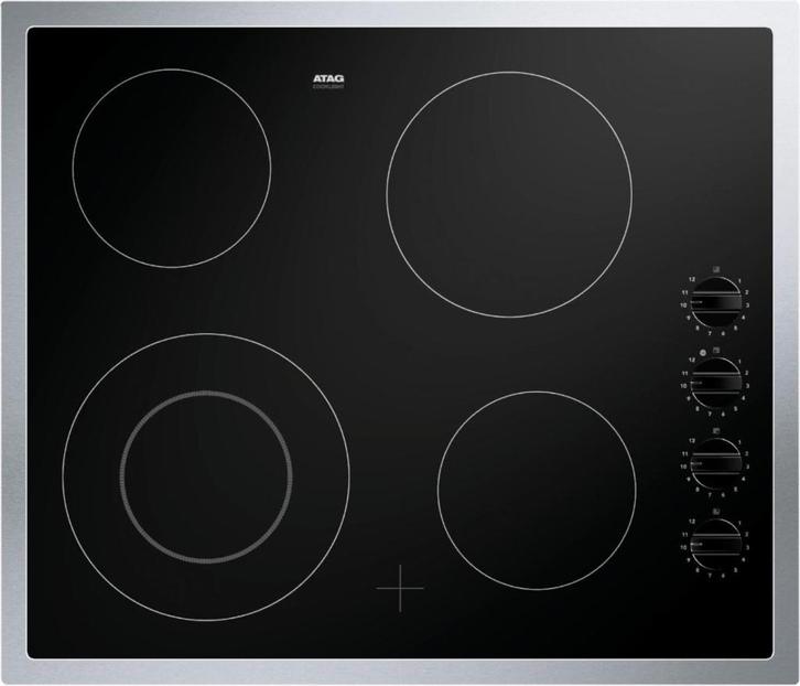 ATAG elektrische kookplaat HL6271E, Witgoed en Apparatuur, Kookplaten, Nieuw, Inbouw, Elektrisch, 4 kookzones, Ophalen