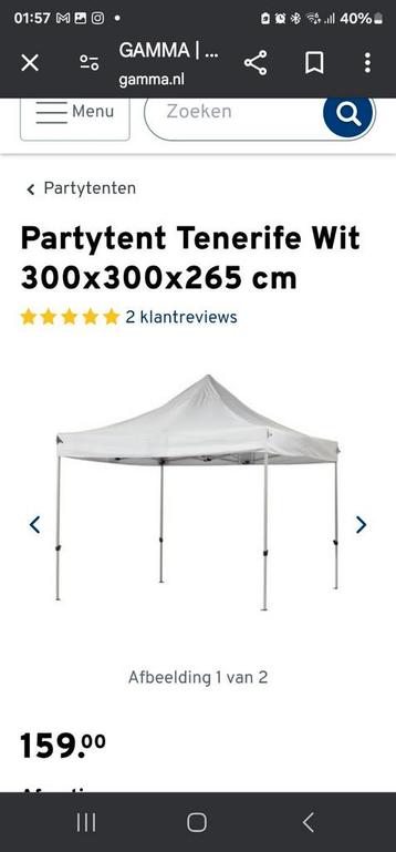 Partytent Tenerife 300x300x265 beschikbaar voor biedingen