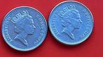 2 nikkel Elizabeth munten, Ophalen of Verzenden, Noord-Amerika, Zilver