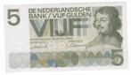 5 gulden 1966 Vondel UNC voor 15 euro, Postzegels en Munten, Bankbiljetten | Nederland, Ophalen of Verzenden, 5 gulden, Los biljet