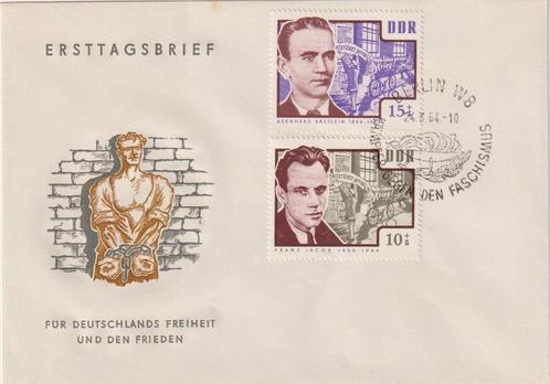 DDR 030 1964 Vrijheid en Vrede 2x, Postzegels en Munten, Postzegels | Eerstedagenveloppen, Onbeschreven, Europa, Ophalen of Verzenden