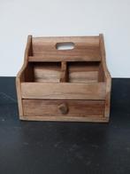 Kleine teakhouten gruttersbak, Huis en Inrichting, Keuken | Keukenbenodigdheden, Ophalen of Verzenden, Zo goed als nieuw