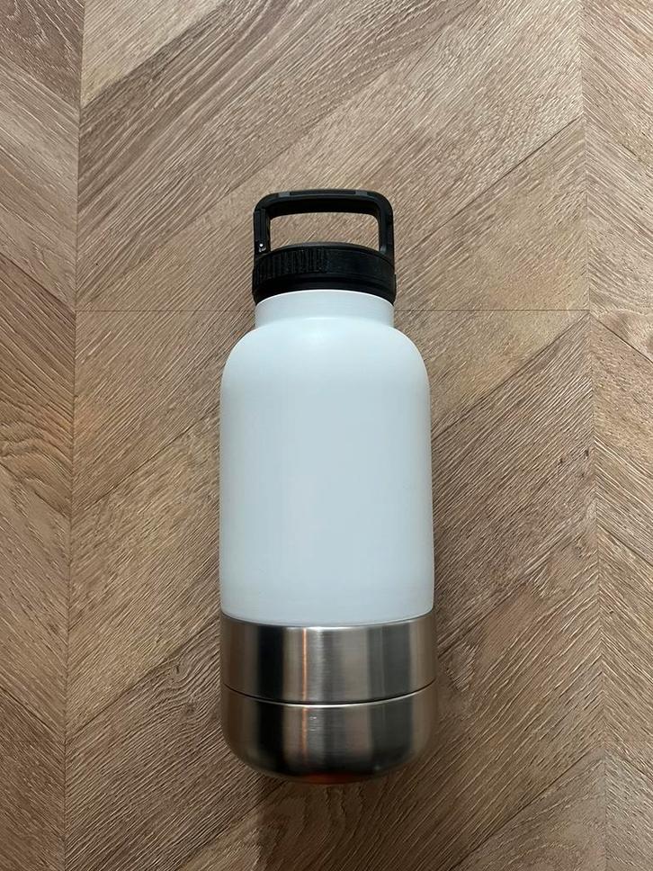 Nieuwe RVS 900ml honden drinkfles met voerbakken, Dieren en Toebehoren, Hondenvoerbakken en Drinkbakken, Nieuw, Ophalen of Verzenden