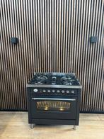 Mooie Antraciet Boretti Fornuis 90 cm (Gratis bezorgen), 5258sh, Ophalen of Verzenden, Zo goed als nieuw, Energieklasse A of zuiniger