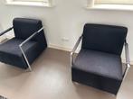 Twee zwarte fauteuils, Ophalen, Zo goed als nieuw, Minder dan 75 cm, 50 tot 75 cm