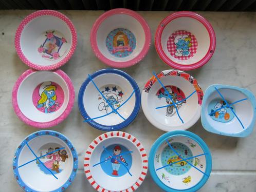 Kinder melamine schaaltjes, Huis en Inrichting, Keuken | Servies, Zo goed als nieuw, Schaal of Schalen, Ophalen of Verzenden
