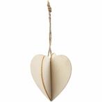 3D decoraties van hout hart 7,5 x 8 cm dikte 0,2 cm, Hobby en Vrije tijd, Knutselen, Materiaal, ., Nieuw, Ophalen of Verzenden