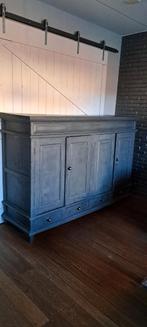 Dressoirkast, antraciet, Huis en Inrichting, Kasten | Dressoirs, Gebruikt, 150 tot 200 cm, Ophalen of Verzenden, Landelijk