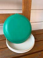Tupperware bewaardoos schaal / bord met deksel, Huis en Inrichting, Ophalen of Verzenden, Gebruikt, Crème, Schaal