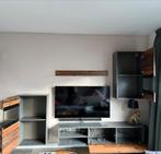 Moderne wandmeubelset mangohout industrieel, Ophalen, Gebruikt, 100 tot 150 cm, 150 tot 200 cm