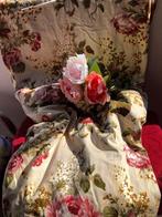 Stevig Vintage Flower Gordijn jaren 60, Huis en Inrichting, Stoffering | Gordijnen en Lamellen, 100 tot 150 cm, Gebruikt, Ophalen of Verzenden