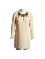 Zijden Gucci jurk ecru maat S, Kleding | Dames, Jurken, Verzenden, Beige, Maat 36 (S), Boven de knie