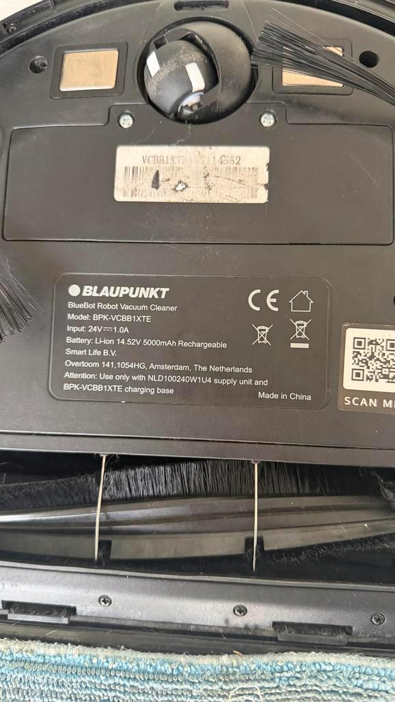 Blaupunkt Robot Stofzuiger & Dweil - BPK-VCBB1XTE, Witgoed en Apparatuur, Stofzuigers, Gebruikt, Robotstofzuiger, Reservoir, Ophalen