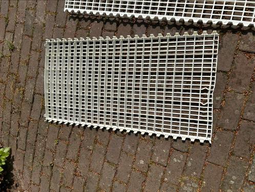 Kunststof matten 59x114x2 cm 65 stuks, Tuin en Terras, Grind, Keien en Split, Zo goed als nieuw, Overige typen, Wit, Overige materialen