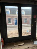 Klapdeuren 1,835 breed( losse deuren 91,5cm) 2,345 hoog, Doe-het-zelf en Verbouw, 75 tot 150 cm, Gebruikt, Deurkozijn, Ophalen of Verzenden