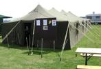 Legertent 6 x 16, Ophalen, Gebruikt, Opvouwbaar, 8 meter of meer