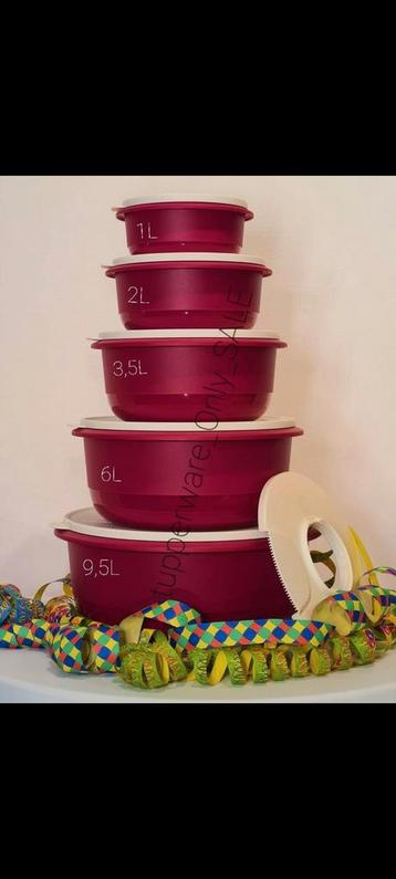 Nieuwe mixing bowls set van tupperware +gratis verzending  beschikbaar voor biedingen