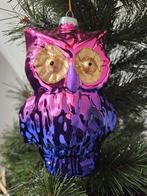 Hele grote kerstbal  uil glas 15 cm, Diversen, Ophalen, Nieuw