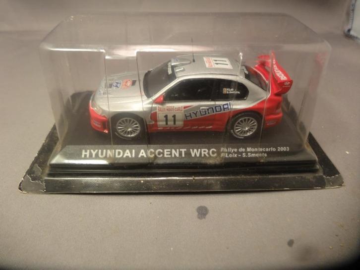 Aanbieding Hyundai Accent WRC Rallye de Monte Carlo2003 1:43, Hobby en Vrije tijd, Modelauto's | 1:43, Nieuw, Auto, Overige merken