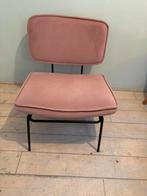 Roze velours stoelen vintage look 2 stuks, Huis en Inrichting, Stoelen, Ophalen, Zo goed als nieuw, Overige kleuren