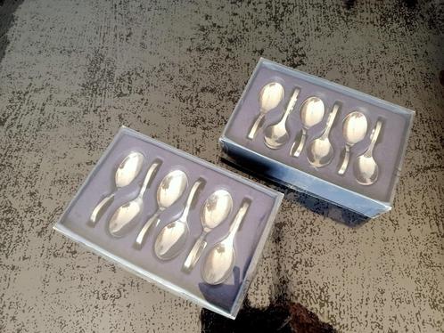 2 Sets van 6 RVS Amuselepels 10 Cm lang IN ZEER NETTE STAAT, Huis en Inrichting, Keuken | Bestek, Zo goed als nieuw, Los bestek