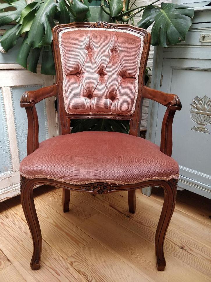 Roze zeteltje, Huis en Inrichting, Fauteuils, Gebruikt, Stof, 75 tot 100 cm, Ophalen