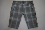 Golfjunkie bermuda short korte broek ruitbroek golf mt 31 M, Maat 48/50 (M), Nieuw, Ophalen of Verzenden, Grijs
