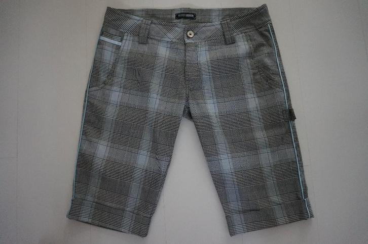 Golfjunkie bermuda short korte broek ruitbroek golf mt 31 M, Kleding | Heren, Broeken en Pantalons, Nieuw, Maat 48/50 (M), Grijs