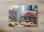 Fotoposter New York op canvas, Minder dan 50 cm, 50 tot 75 cm, Ophalen of Verzenden, Zo goed als nieuw