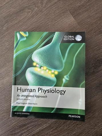 Human Physiology studieboek - Silverthorn beschikbaar voor biedingen