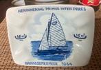 Delfts Blauwe asbak Braassemermeer 1964 Zeilwedstrijd, Ophalen of Verzenden