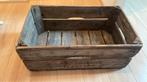 Oude houten veilingkist, Huis en Inrichting, Woonaccessoires | Kisten, Minder dan 50 cm, Gebruikt, 50 tot 100 cm, Ophalen of Verzenden