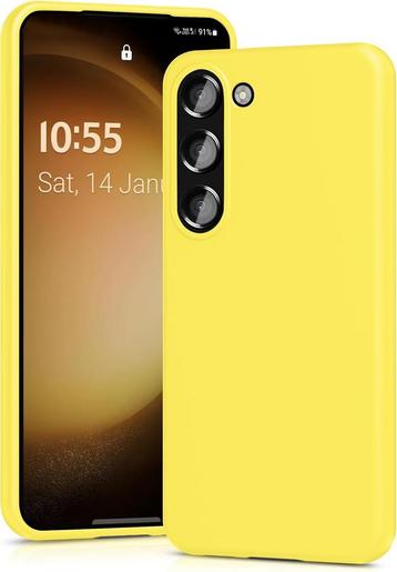 Siliconen TPU hoesje Samsung Galaxy S23 geel beschikbaar voor biedingen