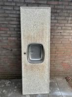 Aanrechtblad met RVS spoelbak en gat voor kraan!, Ophalen, Gebruikt, 150 tot 200 cm, Minder dan 100 cm