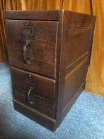 Zoldervondst: Antieke brocante archiefkast 2 lades opknapper, Ophalen