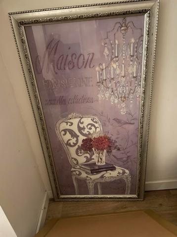 Set van 2 Franse stijl wanddecoratie – “Maison Parisienne” beschikbaar voor biedingen