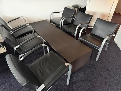Leolux stoelen - per stuk of samen, Huis en Inrichting, Stoelen, Gebruikt, Vijf, Zes of meer stoelen, Leer, Zwart, Ophalen