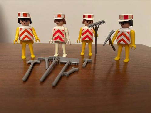 Allereerste Playmobil-sets (uit 1974): wegwerkers, Kinderen en Baby's, Speelgoed | Playmobil, Gebruikt, Complete set, Ophalen of Verzenden