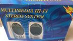 Multimedia Hi-Fi stereo systeem nieuw in verpakking rookvrij, Computers en Software, Pc speakers, Nieuw, Ophalen of Verzenden