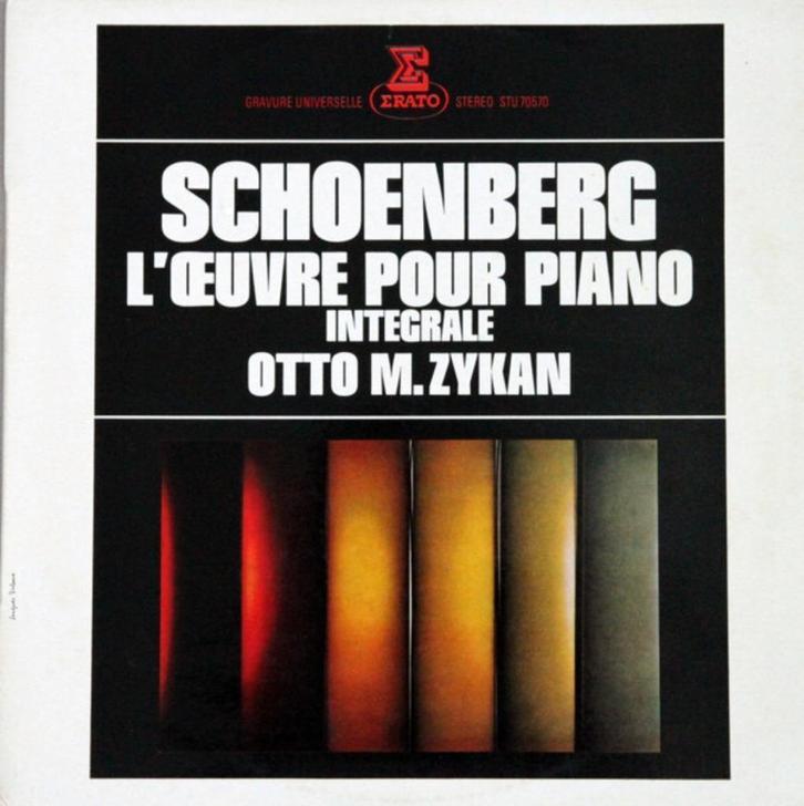 Arnold Schoenberg Otto M Zykan L'Oeuvre Pour Piano Integrale, Cd's en Dvd's, Vinyl | Klassiek, Zo goed als nieuw, Classicisme