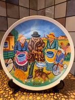 D.Grandi,Suzzara Italy,vintage sierbord,”The Fishmonger”, Ophalen of Verzenden