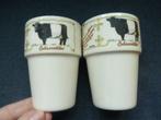 2 Koeien Melkbekers - Lakenvelders, Ophalen of Verzenden, Zo goed als nieuw, Overige stijlen, Kop(pen) en/of Schotel(s)