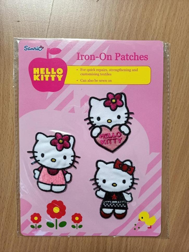Opstrijkbare patches Hello Kitty - nieuw, Hobby en Vrije tijd, Kledingapplicaties en Hotfix, Nieuw, Overige applicaties, Ophalen