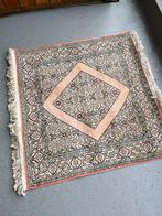 Zijden perzisch tapijt - pers vierkant oud roze zijde, Antiek en Kunst, Antiek | Kleden en Textiel, Ophalen